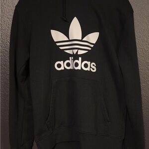 Adidas Men's Black Hoodie Sweater